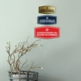 thumbnail image 2 of Signs ByLITA Fancy Authorized Personnel Only: Access to Storage Durable ABS Plastic Laser Engraved Easy Installation Elegant Design Sign (Ivory/Dark Brown) - Small, 2 of 6