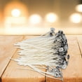 thumbnail image 4 of Candle Wicks,100 pcs Low Smoke Lampwick Handmade Candle Wick Smart Functionality, 4 of 8