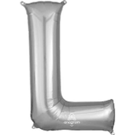LRG SHP LETTER L SILVER