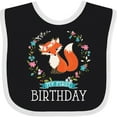 thumbnail image 3 of Inktastic First Birthday 1 Year Old Girl Fox Girls Baby Bib, 3 of 4