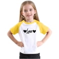 thumbnail image 7 of Kaemgyyd Summer Tops for Children Fashion Short Sleeve Color Block T-Shirts Unisex Girls Casual Heart Tees for Boys 3-14 Y, 7 of 7