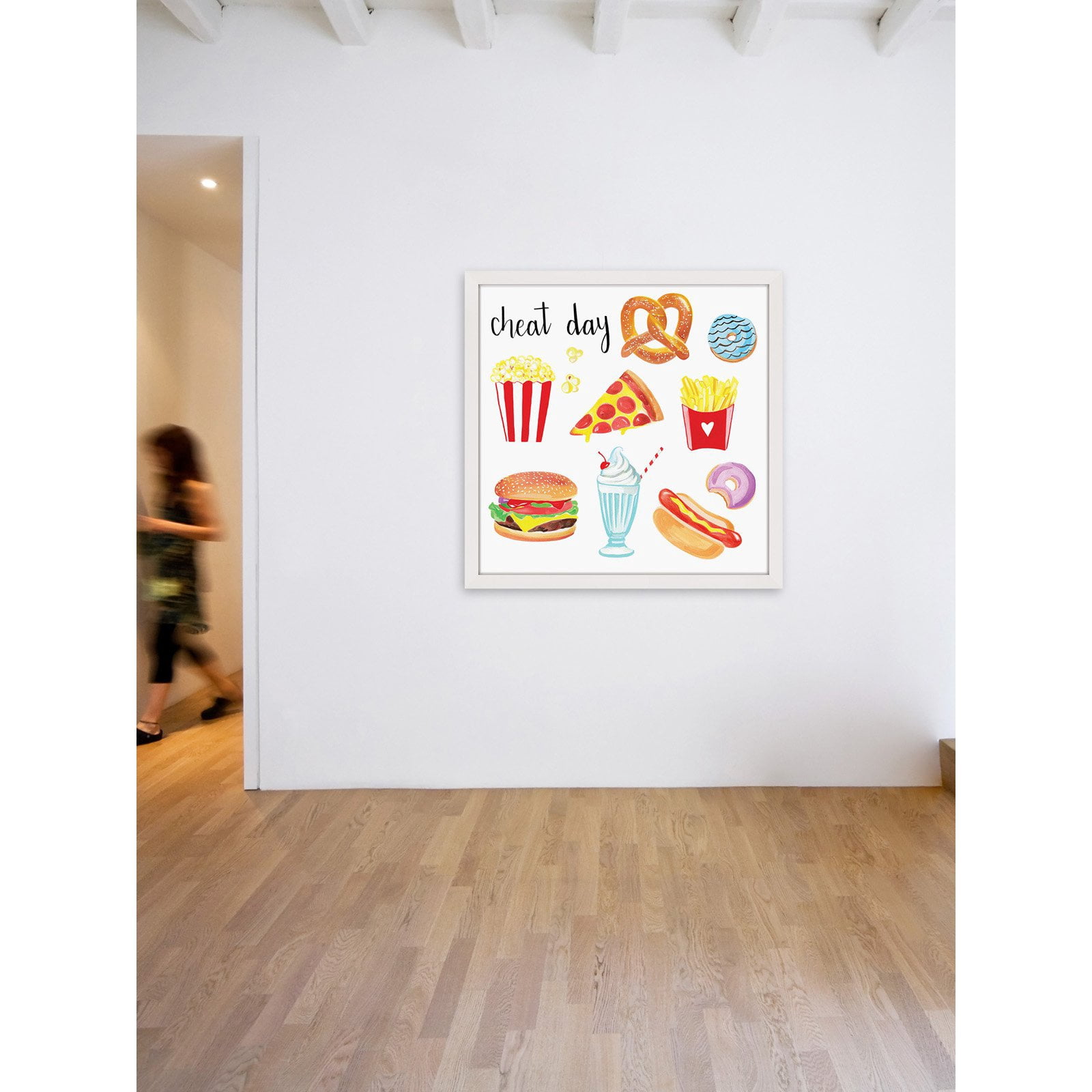 Marmont Hill "Cheat Day" by Molly Rosner Framed Painting Print
