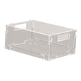 thumbnail image 1 of simhoa Bac de Rangement Transparent Panier de Rangement Pliable pour Vaisselle de Cuisine Salle de Bain S, 1 of 8