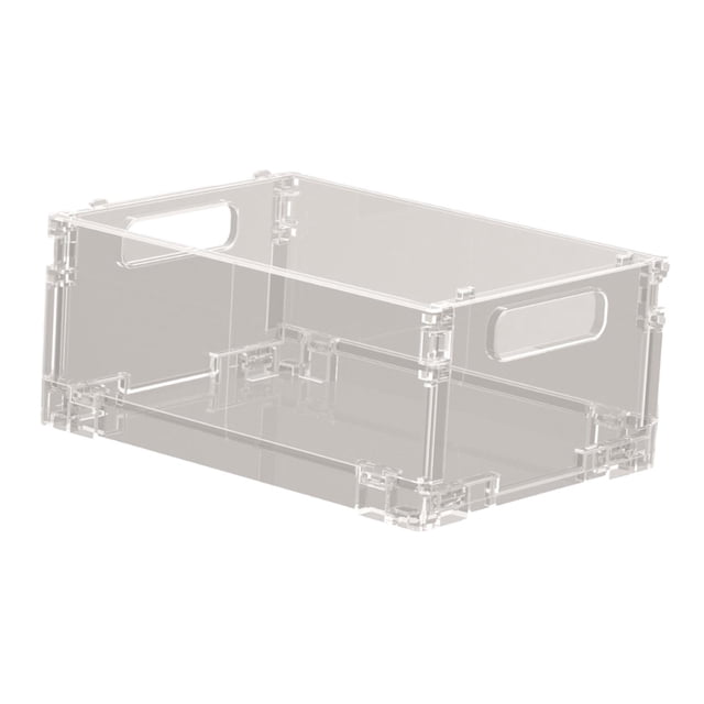 simhoa Bac de Rangement Transparent Panier de Rangement Pliable pour Vaisselle de Cuisine Salle de Bain S