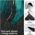 thumbnail image 3 of Green and Gold Marble Glitter Waves Pattern Kitchen Rugs Sets Of 3,Kitchen Runner Rugs Non Skid Washable,Decorative Kitchen Floor Mats for Kitchen,Sink,Laundry,17"x30"+ 17"x47" + 17"x59", 3 of 6