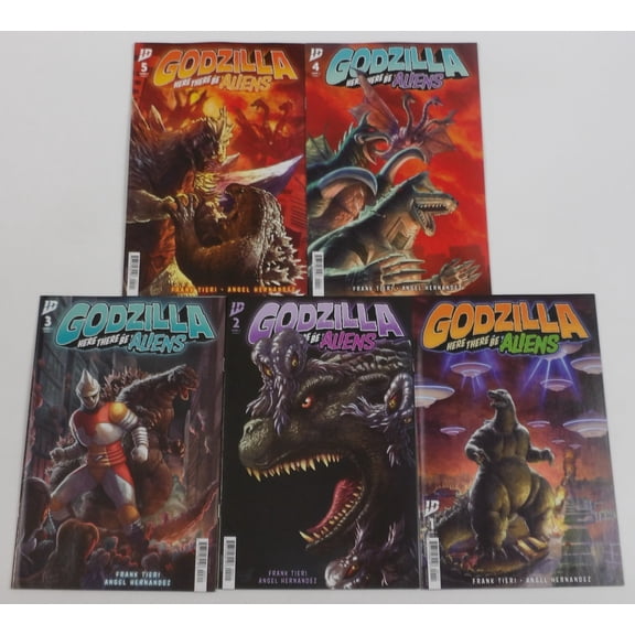 Godzilla: Here There Be Aliens #1-5 VF/NM complete series ; IDW