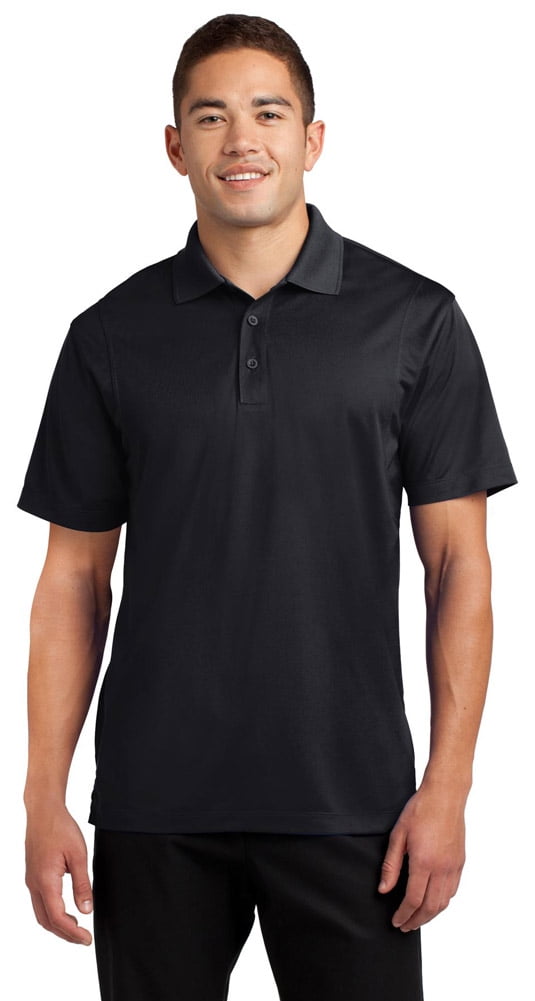 SportTek ST650 Mens Micropique SportWick Polo Shirt Black 3X