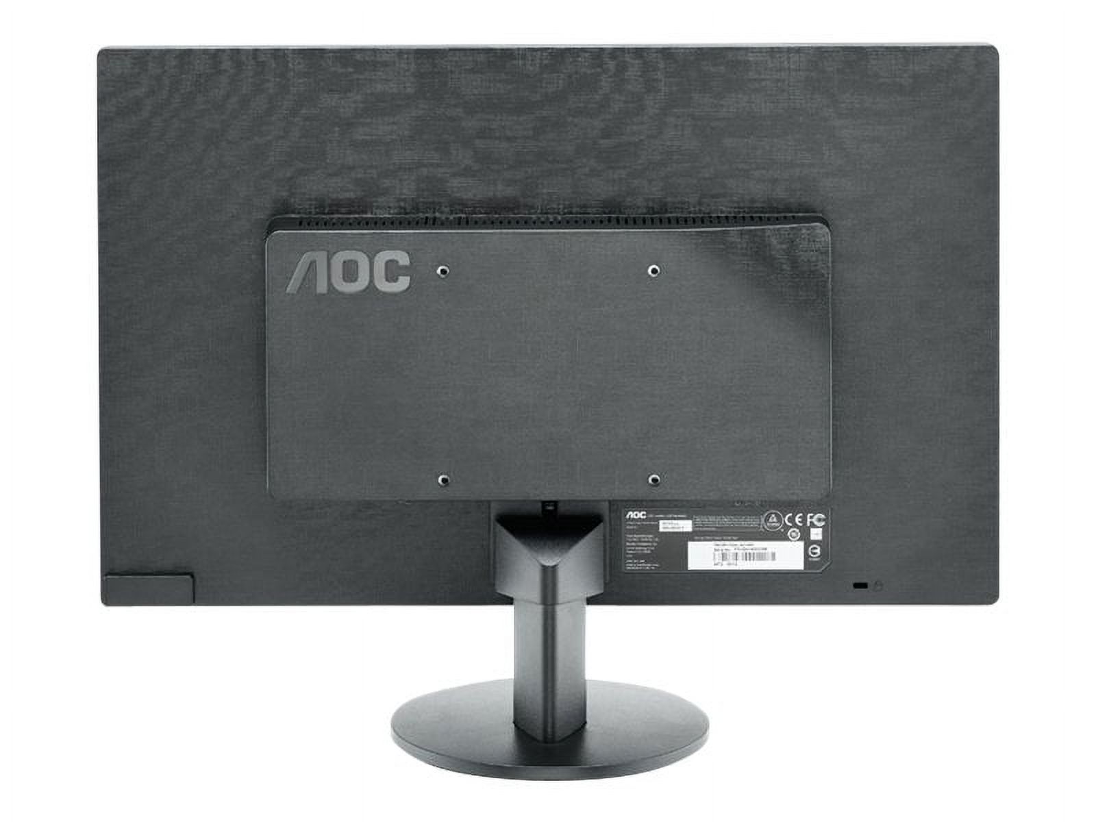 AOC E970SWN - LED monitor - 18.5" - 1366 x 768 @ 60 Hz - TN - 200 cd/m������ - 700:1 - 5 ms - VGA - black - image 4 of 6