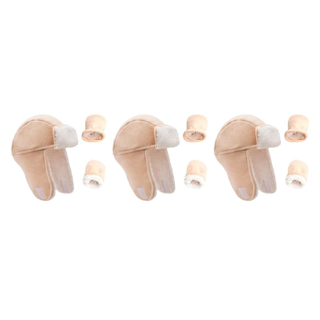 Minnieouse Sombrero para niños pequeños No se ensucia fácilmente Manoplas suaves de doble capa Diseño aerodinámico Forrado con forro polar Guantes de Type1 NO1 Minnieouse CBP231406