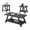 thumbnail image 2 of Roundhill Furniture Athens Wood Coffee Table Set in Weathered Espresso, 2 of 11