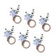 thumbnail image 3 of 6 anillos para servilletas, hebillas para servilletas, decoración de mesa, servilletas de madera Azul, 3 of 9