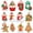 A, variant on 12Pack/set Gingerbread Man Ornaments for Christmas Tree Decoration Indoor Holiday Decor
