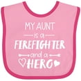 thumbnail image 3 of Inktastic My Aunt is a Firefighter and a Hero Boys or Girls Baby Bib, 3 of 4