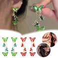 thumbnail image 2 of Wmool Long Butterfly Earrings Year Gift Earrings Decor Exquisite Earrings A9O, 2 of 8
