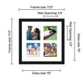 thumbnail image 2 of Black Matted Instagram Collage Photo Frame - Four 4" x 4" Photos, 2 of 7