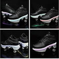 thumbnail image 3 of Roller Skate Shoes for Woman, Double-Row Deform Wheel Automatic Walking Shoes, Retractable Roller Skate, Shoes with Wheels, Skating Shoes for Outdoor Fun & Fitness, 3 of 6