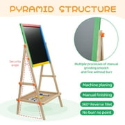 Art Easel for Kids, MoHern Kids Chalkboard Easel, Double Sided Children Standing Chalkboard