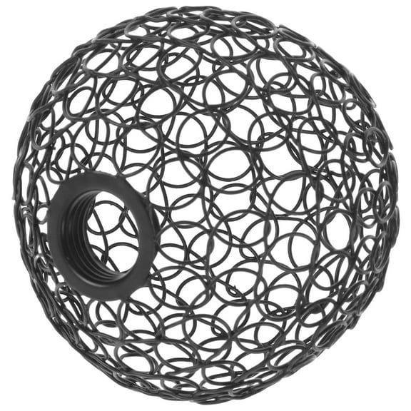 Masteelf Retro Metal Bird Cage Lampshade Vintage Iron Wire Light Shade Metal Cage Lamp Shade Industrial Wire Fixture Replacement Lamp Parts Hardware