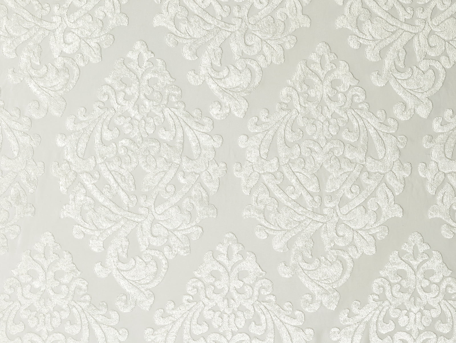 Mainstays Velvet Sheer Damask Burnout Single Curtain Panel, 54" x 84", Ivory