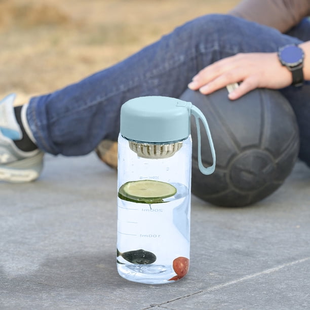 pstuiky Botella deportiva de 600 ml portátil a prueba de fugas ideal para fitness al aire libre en gimnasios femeninos.