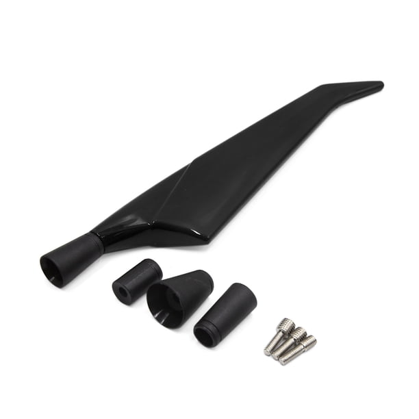 Antena de Decoración de Techo de Plástico Negro Unique Bargains Montaje con Tornillos para Coche