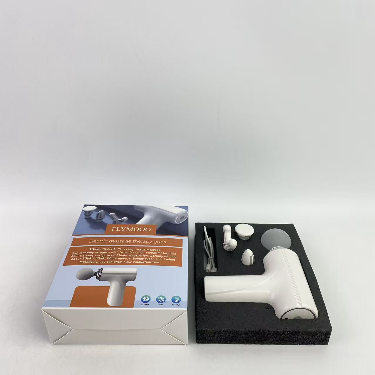 FLYMOOO Electric massage therapy guns, Deep Tissue Massager, Portable Muscle Massage Gun for Back Neck Muscle Relieve
