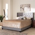thumbnail image 2 of Baxton Studio Brady Fabric Tufted Queen Bed in Light Grey, 2 of 8