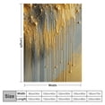thumbnail image 4 of Orinice Metallic Gold Dripping Warm Lightweight Blanket Soft Fleece Blankets All Seasons Sofa Decor Cow Gifts - Multiple Sizes Available 60x80in, 4 of 6