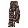 thumbnail image 2 of Women'S Leopard Print Wide Leg Pants Elastic Waist Casual Loose Fit Trousers Fashion Lounge S, 2 of 8