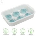 thumbnail image 3 of Gustave 2 Pack Ice Cube Tray Mold - Silicone Ice Ball Maker Round Ice Ball Spheres with Removable Lids for Whiskey, Cocktails & Bourbon (6 Sphere Mold), 3 of 9