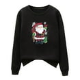 thumbnail image 4 of Ichuanyi Womens Fall Tops, Christmas Fashion Women's Casual Long Sleeve Printed Ladies Sweatshirts Tops, 4 of 5