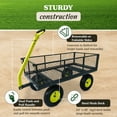 thumbnail image 2 of Yard Tuff 2-in-1 Jumbo Utility & Yard Wagon with 1000 lb. Capacity, Grey, 2 of 12
