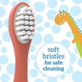 thumbnail image 4 of Cepillo de dientes Dr. Brown's para bebés y niños pequeños, diseño de dinosaurio verde/naranja, 4 of 8