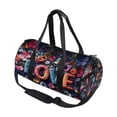 thumbnail image 2 of BZSMCE Bucket Sports Bag Creative Floral Love Mosaic Pattern Casual Simple Bag, 2 of 6