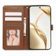 thumbnail image 2 of For Honor 200 Pro 5G Case Anti Scratch Splicing Imprinted Rhombus Leather Phone Cover - Green, 2 of 5