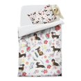 thumbnail image 2 of Dachshunds with Flowers Duvet Cover and Pillowcase Set for Single Bedding, Bedroom Accessories for Kids Teens, 2 of 5