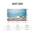 thumbnail image 4 of FJPT Non Slip Flannel Floor Mat Kitchen Mat Beach Scene With Starfish And Shells For Bathroom Kitchen Bedroom Decor 24x16 inch, 4 of 5