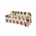 thumbnail image 2 of Cute Ladybugs Couch Cover, Spring Botanical Leaves Beige Sofa Cover Blanket for 3 Cushion Couch, Sectional Sofa Slipcover Furniture Protector for Living Room Bedroom 71''x134'', 2 of 9