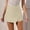 Beige, variant on TaTaai Womens Shorts Zipper Front Irregular Hem A Line Skirt Shorts High Waist Solid Soft Breathable Casual Skort for Summer Gift