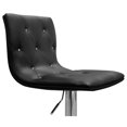 thumbnail image 2 of Best Master Tabouret de Bar Pivotant Moderne avec Look Cristal/tufté en Noir (Ensemble de 2), 2 of 3