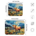 thumbnail image 3 of Cow Mountains Grass Houses Dish Drying Mat Dish Drainer Rack Mats Water Absorbent Non-Slip Easy Clean Heat Resistant for Kitchen Counter, 3 of 8