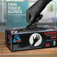 thumbnail image 4 of Glove Station Disposable Nitrile Gloves - Multi Use, Non-Latex Textured Gloves for Cleaning, Work & Food Handling - 100 Count, 6 mil, Black, Large, 4 of 7