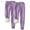 Purple, variant on Zedker Capris Pants for Women Warm Lined Athletic Fleece Jogger Sweatpants with PocketCoffee Plus L
