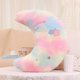 thumbnail image 4 of Plush Stuffed Toy Throw Pillow With Smiling Face Moon/Star/Flower Shape Design Furry Cushion For Couch Car Decoration Multicolor, 4 of 4