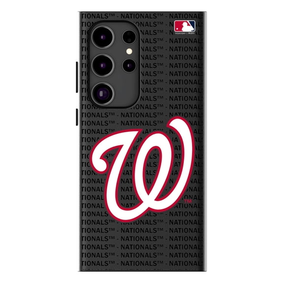 Keyscaper Washington Nationals Text Backdrop Galaxy Magnetic Bump Case
