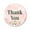 Peach, variant on Darling Souvenir Personalized 1.6 Inches Round Floral Border Thank You Invitation Stickers-45 Pcs