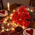 thumbnail image 6 of 1PC Artificial Carnation Bouquet, Faux Silk Flowers with Realistic Look, for Living Room Decoration, Dining Table Centerpiece, Mother's Day Gift, Home Decor - Fuchsia Color, 6 of 8