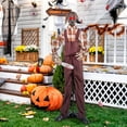 thumbnail image 4 of Gymax Halloween Animatronic Chainsaw Man Halloween Prop w/ Gas Mask Chainsaws, 4 of 10