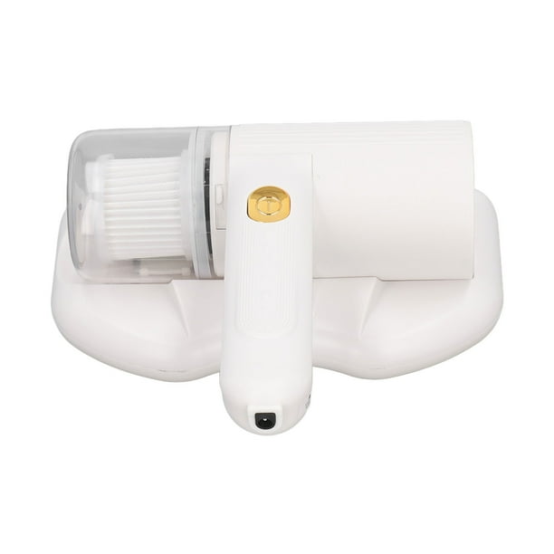 Aspirador de Colchón Con Luz Púrpura, Aspirador de Ácaros Inalámbrico Con Carga USB, Eliminador de ácaros Eléctrico de succió de 20kpa para Uso Doméstico