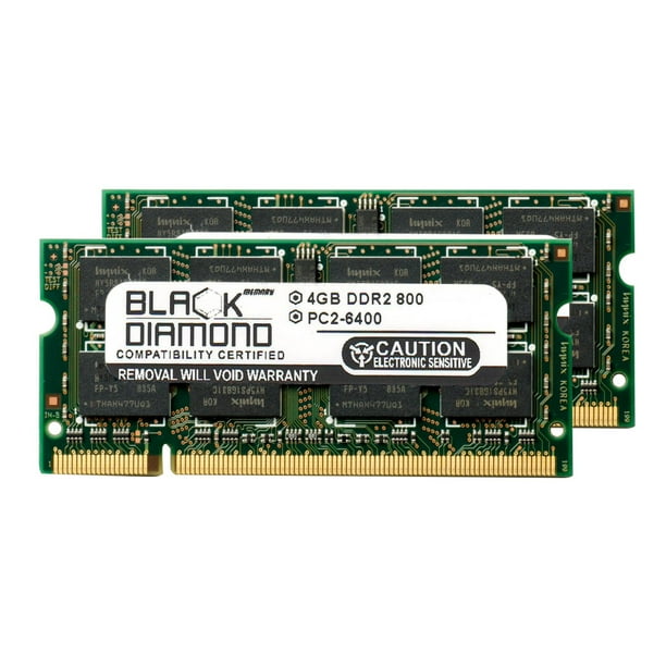 8gb 2x4gb Memory Ram For Dell Precision Laptop M4300 0pin 800mhz Pc2 6400 Ddr2 So Dimm Black Diamond Memory Module Upgrade Walmart Com Walmart Com